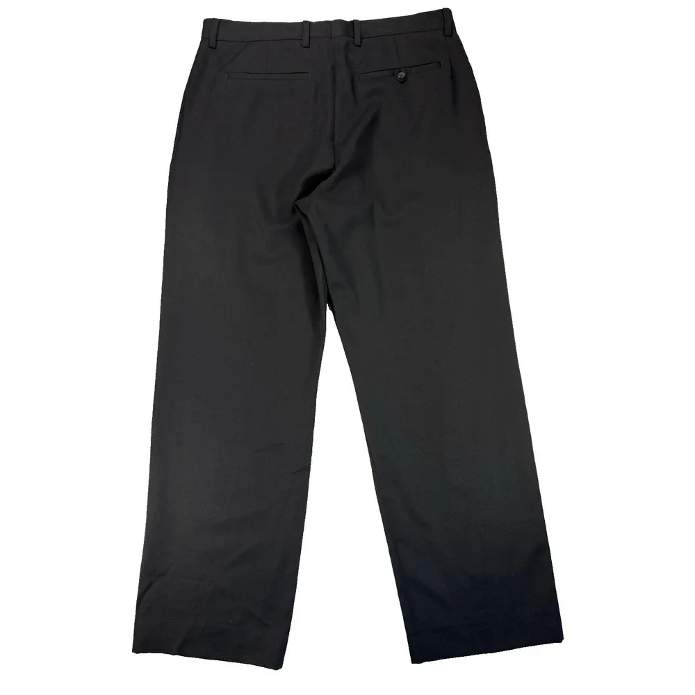 Banana Republic Men's 35X32 Black 100% Wool Dress Pants Preppy Career‎ Office